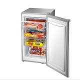 美的出口全冷冻90升侧开门小型冰柜家用立式小冰柜柜迷你节能静音