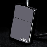 【侠客烟具】CUCI酷骑煤油防风打火机 黑冰标志 C5020C 超薄正品