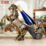创意大象红酒架客厅欧式酒柜装饰品简约现代中式葡萄酒瓶架马摆件