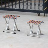 不锈钢折叠凳金属 户外折叠凳子便携式 钓鱼凳子折叠小凳子小马扎