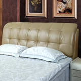 床头板软包简约现代床靠板1.8米卧室双人皮艺床靠背板定制包邮