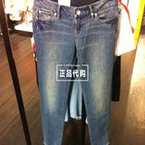 专柜正品代购Lee 时尚浅蓝低腰女士直筒牛仔裤|LWS403H42M42