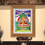 墙蛙高原荷塘画室 唐卡掐丝画 黄财神 来自青藏高原的装饰画