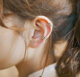 韩国S925纯银耳骨夹耳夹简约无耳洞耳扣U型假耳钉夹耳环银饰男女