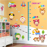 娃娃身高贴画卧室儿童房间背景墙贴纸可移除创意家居温馨装饰壁纸