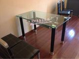 特价优惠 简约时尚餐桌 钢化玻璃餐桌|餐台 现代小户型餐桌 餐椅