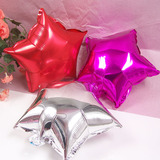 10寸五角星铝膜气球新年元旦圣诞节铝箔气球儿童生日派对装饰用品