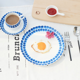 陶瓷盘子 菜盘 家用创意简约平盘 汤盘 面碗 汤碗 日式餐具套装