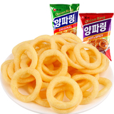 韩国原装进口 农心原味辣味洋葱圈卷 超大包实惠装进口膨化零食品