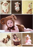 儿童摄影服装批发宝宝照相摄影服装影楼艺术造型拍照小羊羊6-647