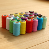 纯棉缝纫线 DIY手工手缝线拼布绣花线 彩色纯棉线24色可选 200米