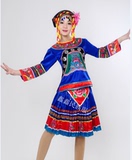 2015新款特价彝族苗族壮族演出服少数民族舞蹈服装女 大摆裙套装