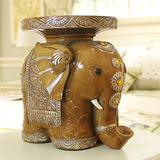 创意大象摆件换鞋凳子家居工艺装饰品实用客厅乔迁送礼品高档欧式