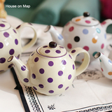 LONDON POTTERY波点系列茶壶杯具创意下午茶具茶壶500ml和1000ml