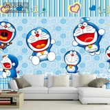哆啦A梦叮当猫大型壁画卡通儿童房卧室墙纸主题餐厅KTV酒吧壁纸