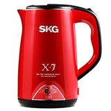 SKG 8041 电热水壶 保温双层防烫 不锈钢电水壶瓶自动断电烧水壶