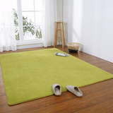 现代简约纯色珊瑚绒加厚地毯 客厅卧室床地毯满铺长方形床边地毯