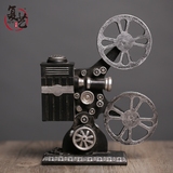 美式复古老式电影机放映机模型摄影道具摆件创意酒吧咖啡厅装饰品