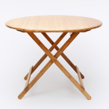 竹庭简易桌子折叠桌 小户型餐桌现代简易饭桌 家用便携圆桌休闲桌