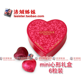 现货 美国进口Godiva高迪瓦巧克力2015 MINI心形礼盒6粒装