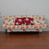 特价小户型新款布艺折叠沙发双人休闲韩式田园三人简易单人沙发床
