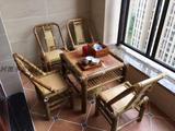 新古典特色耐用竹制桌子椅子客厅阳台书房漂亮的竹家具简约桌椅子