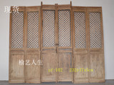 老北京屏风古典门窗实木家具雕花窗户山西老格子门酒店屏风玄关门