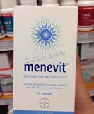 新西兰代购 Menevit 爱乐维男性备孕复合维生素改善精子质量 90粒