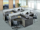 现代时尚办公家具屏风隔断4 6人组合卡座职员工作位电脑桌椅特价