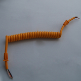 2芯1平方弹簧线弹簧螺旋电缆可伸缩电源线弹弓线螺旋电源线可定做