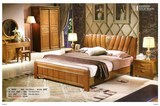 华园家具实木床进口橡木床高档复古床经典1.5/1.8米硬木床高档床