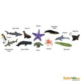 正版SAFARI仿真玩具动物海洋鲨鱼鲸海豚海狮海星早教公仔智能玩具