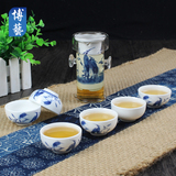 红茶茶具套装特价 双耳玻璃泡茶壶 大号加厚耐热过滤花茶茶壶陶瓷