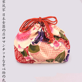 霁风家-日本进口便当盒布袋日式料理餐具和风纯棉布袋子福袋