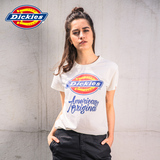 Dickies2016夏季新款女情侣款趣味LOGO字母印花短袖T恤162W30EC18