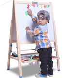 实木可升降儿童画板画架套装双面磁性宝宝画画写字板支架式小黑板