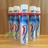 意大利进口Aquafresh直立式三色美白三重保护真空按压牙膏100ML