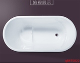 浴缸 小浴室彩色独立式保温小浴缸成人深浴盆 居家浴缸亚克力