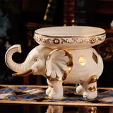 大象穿换鞋凳子欧式创意乔迁客厅落地招财摆设家居装饰品象凳摆件