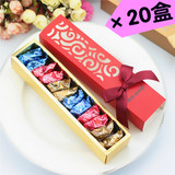 成品含糖婚礼喜糖盒镂空结婚庆喜糖明治Meiji雪吻巧克力12粒*20盒