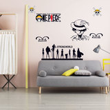 海贼王墙贴壁纸卧室儿童房卡通动漫宝宝房间装饰墙上贴画墙壁贴纸