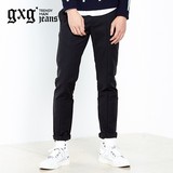 gxg.jeans男装 2015冬季新品男士黑色简约气质休闲长裤#54802043