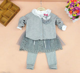 韩都果果女童装2016春装新款韩国风婴儿小童女宝宝毛衣开衫外套