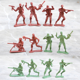 二战小兵人军事沙盘心理模型120个3cm/4cm士兵儿童玩具 战争训练