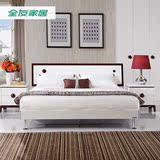SF全友家私 双人床欧式现代官方正品板式床卧室家具121801新品