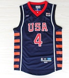 美国队梦六篮球服艾弗森球衣艾弗森梦六球服USA4号艾弗森背心