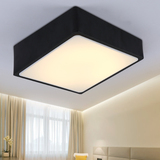 新品正方形LED吸顶灯单色暖光灯客厅卧室灯餐厅灯无极调光书房灯