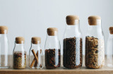 日本kinto 咖啡 麦片 多用耐热玻璃储存瓶\储物瓶 配软木塞软木盖