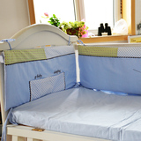韩国婴儿床上用品床围纯棉婴儿床品套件全棉儿童床挡板宝宝四件套