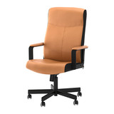 宜家代购  马克姆 转椅 职员椅电脑椅办公椅子 黑色米色褐布4款选